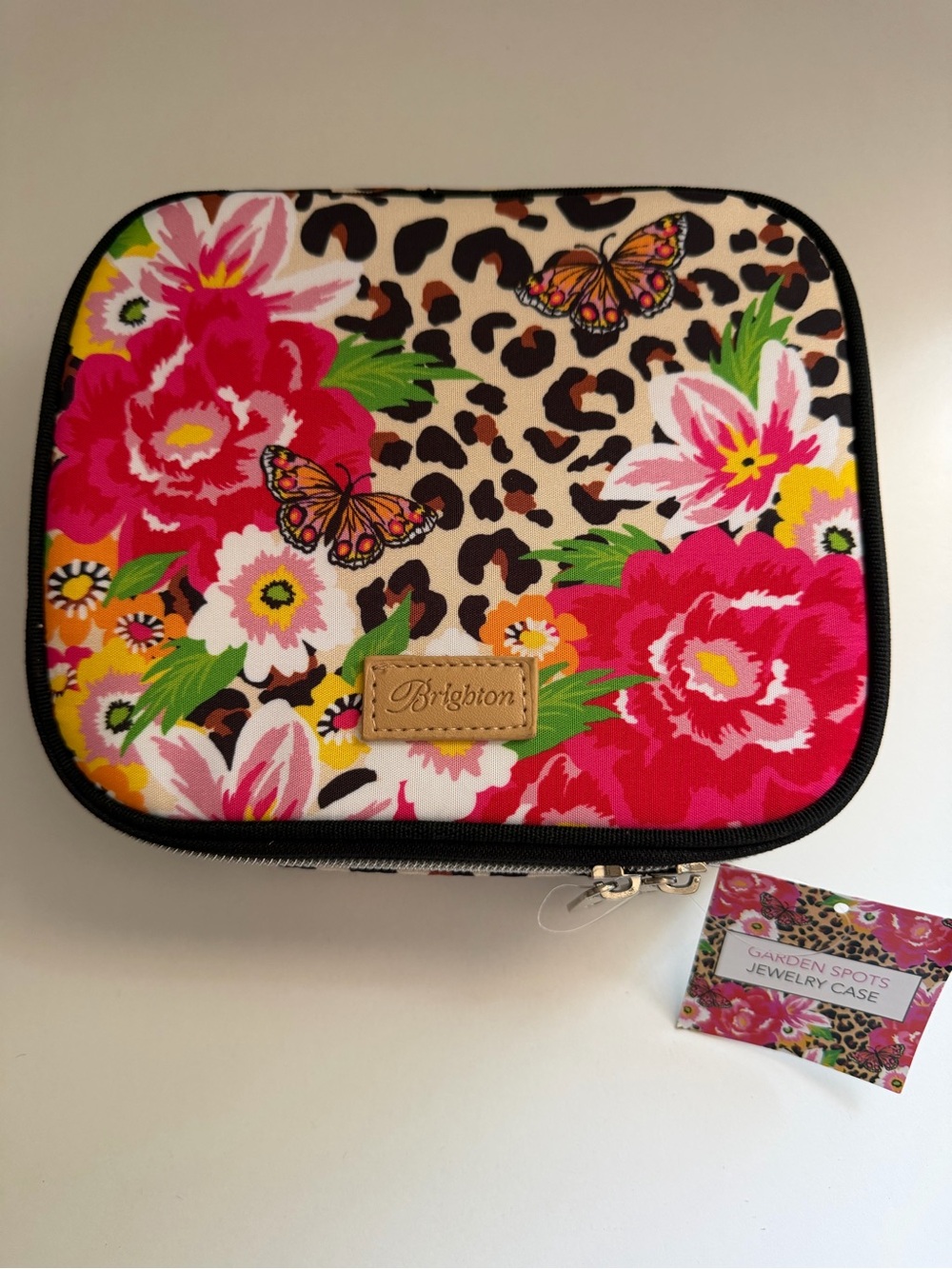 Brighton Floral Zip-Around Travel Jewelry Case NWT